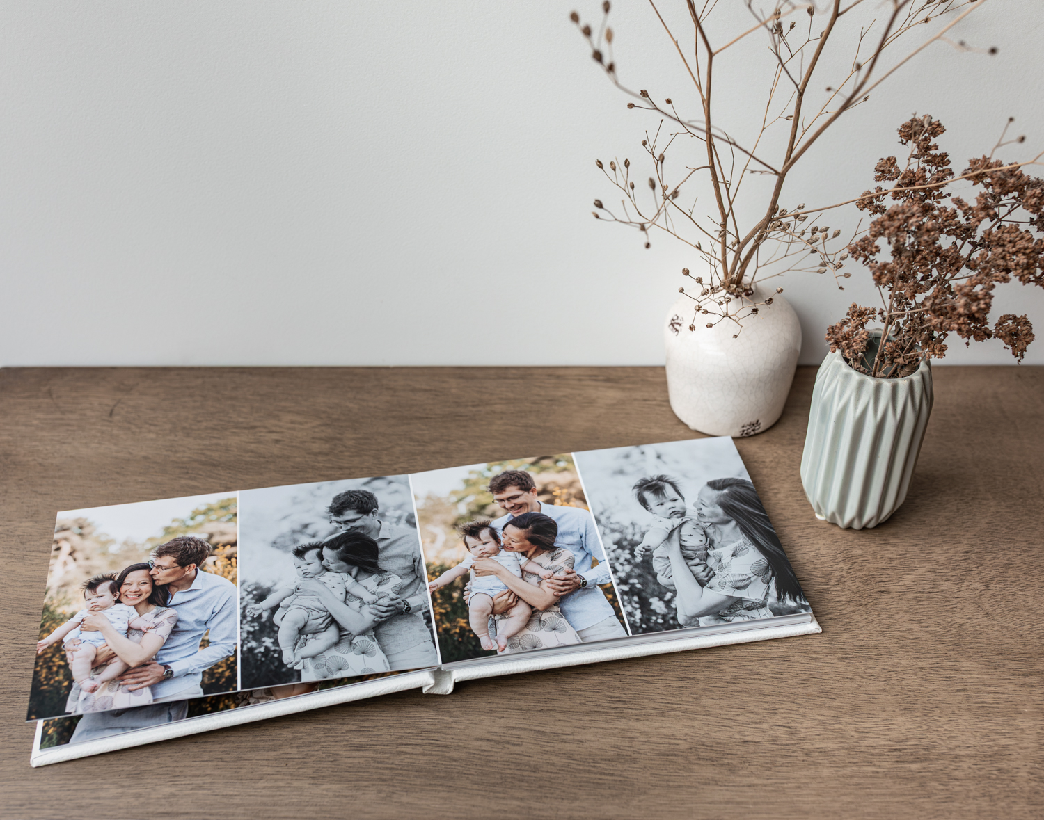 Minialbum op maat met foto's van een mini fotoshoot